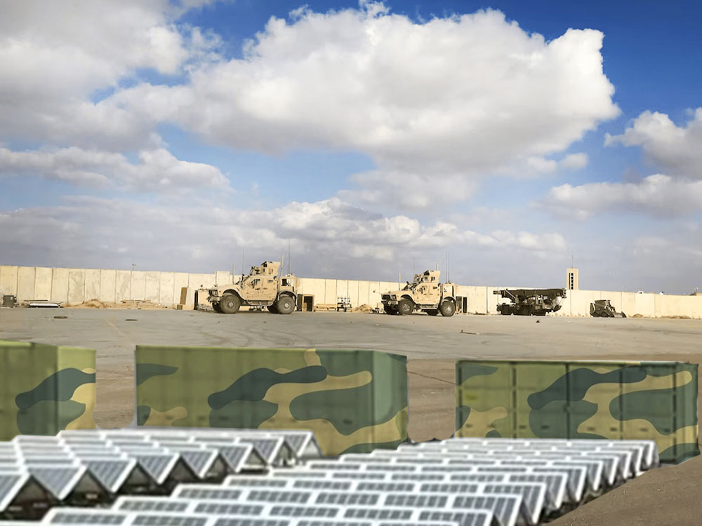 Solar Power Containers for Military Affairs